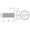 Screw metal DIN 85 [050-m] (050062040952)