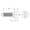 Countersunk screw [080] (080041259902)