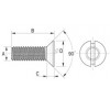 Countersunk screw metal DIN 963 [080-m] (080032040952)