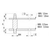 Screw & Locking PCB Spacer [100-1] (100115900002)