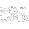 Smoothed teeth Gear wheel [104-2] (104103069905)