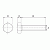 Transparent hexagonal head screw [177] (177401000022)