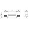 Hexagonal M/M Spacer [313] (313300559902)