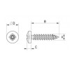 Pan head tapping screw metal DIN 7981 [343-m] (343421041553)