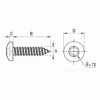 Pan Head tapping torx screw [352-m] (352290741553)