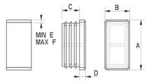 Rectagular Ribbed insert [057]