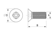 PEEK® countersunk screw [181]