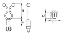 Stand-off twist lock [297-1]