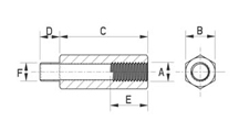 Soldering spacer metal [314-m]